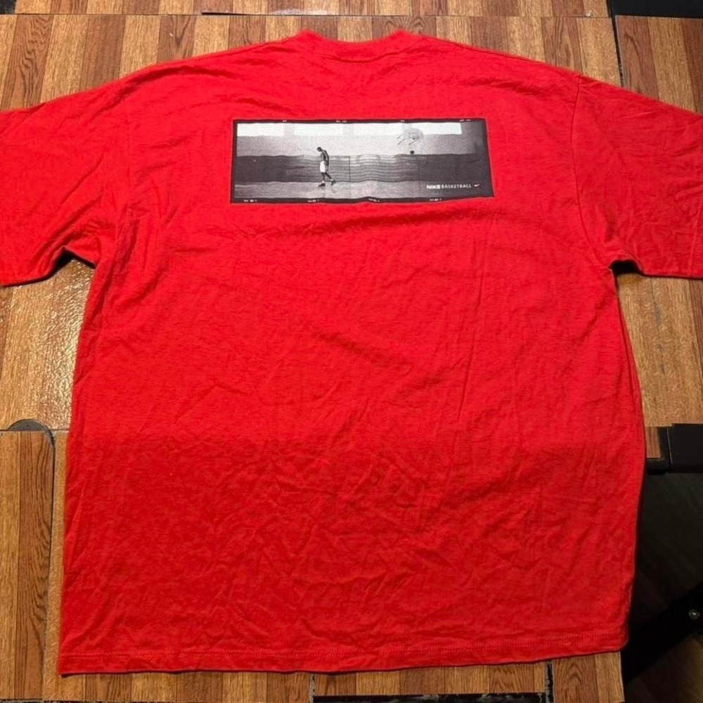 Nike Red Vtg 90's Soul Of The Game Basketball Center Shirt XXL